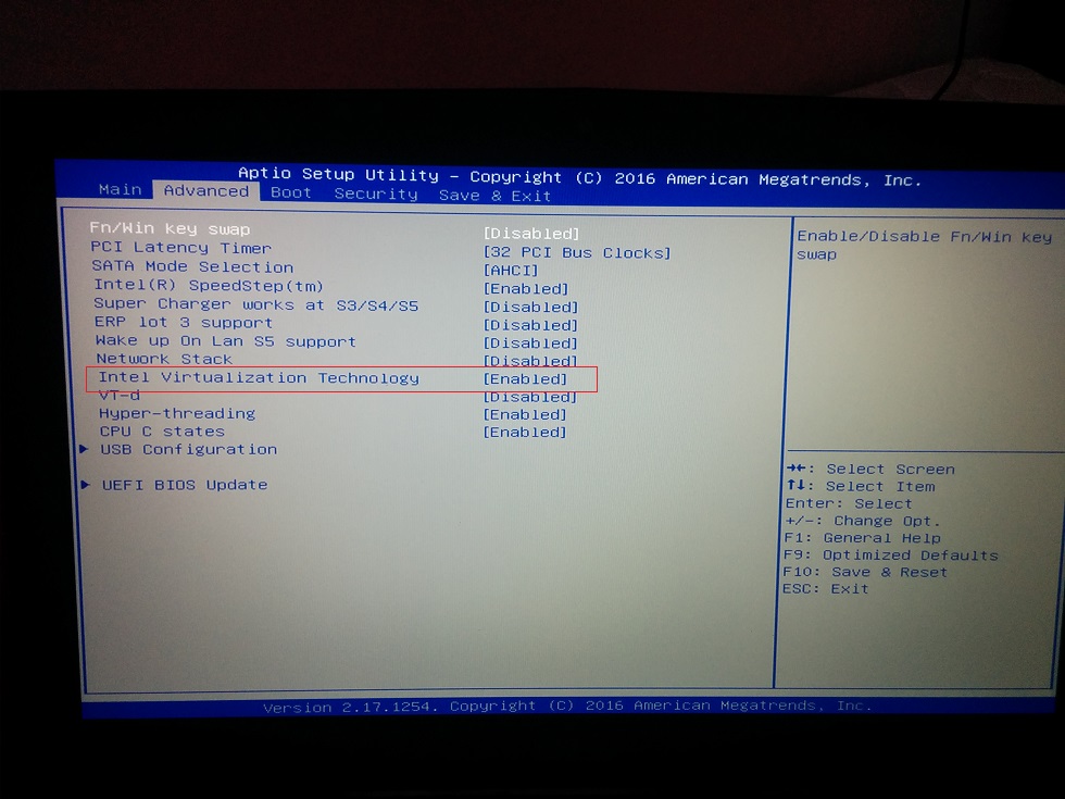 UEFI BIOS Screenshot