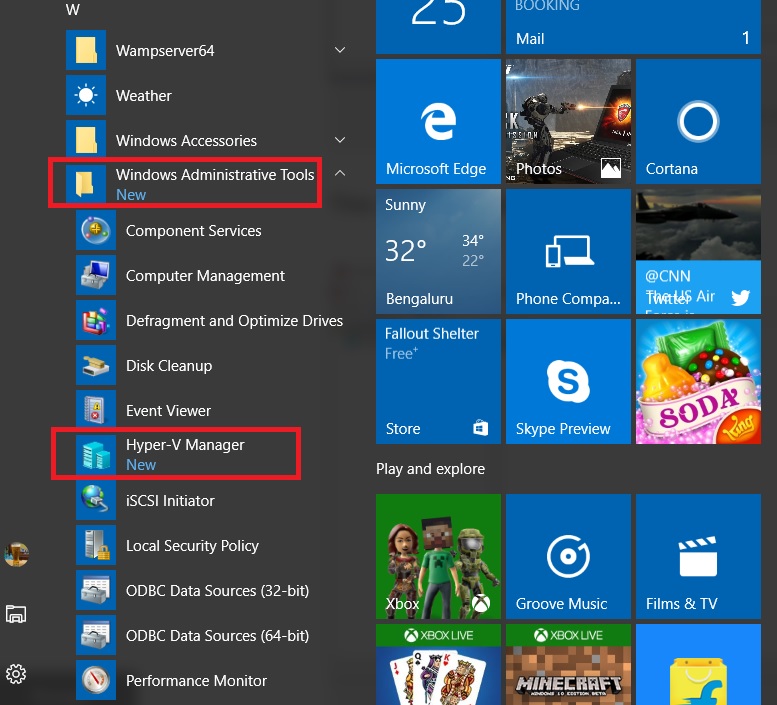 hyper v windows 10