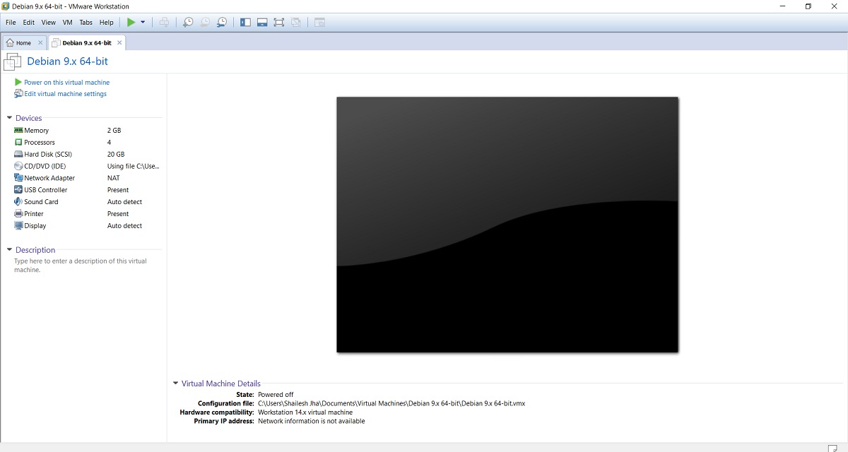 VMware Workstation- Power on Virtual machine