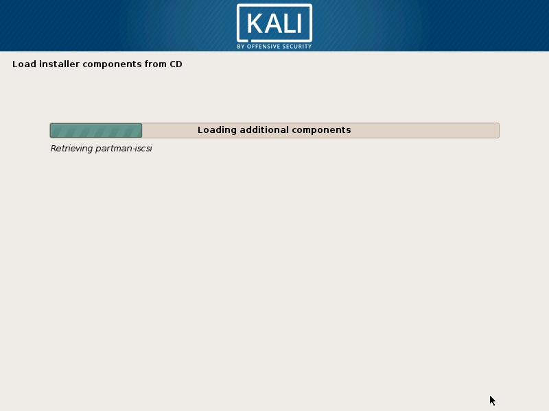 Install Kali Linux 2017 in VirtualBox- Installation progress Screenshot