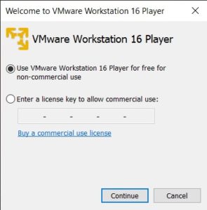 vmware player 16 serial