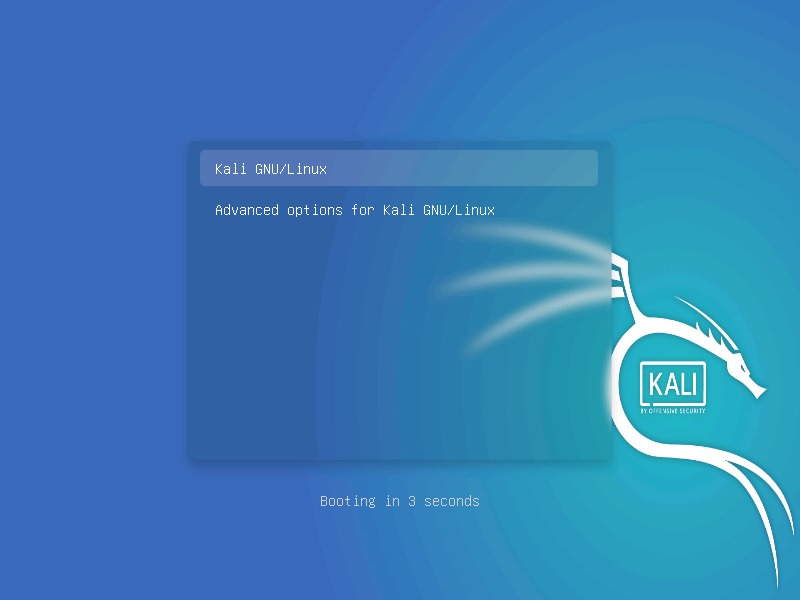 Kali Linux - Grub loader