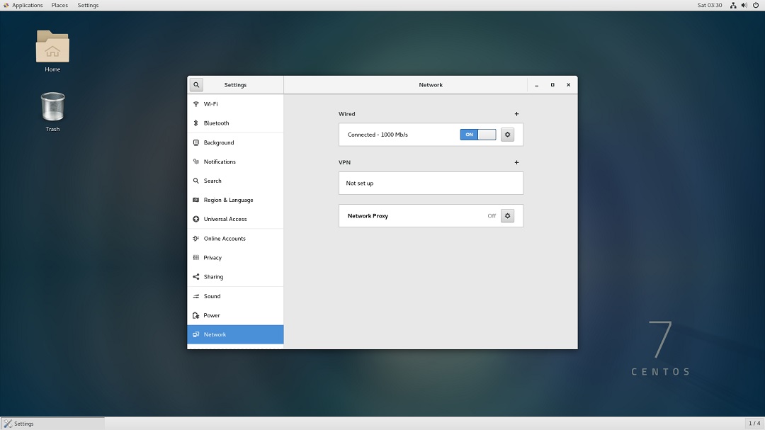 CentOS Network Settings