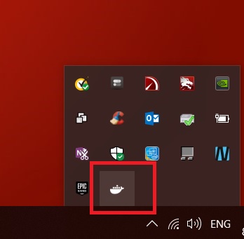 Docker Icon - Windows task bar