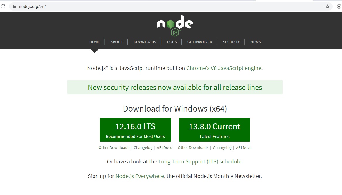 Node js npm install