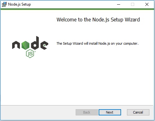 NodeJS installer - Installation complete message