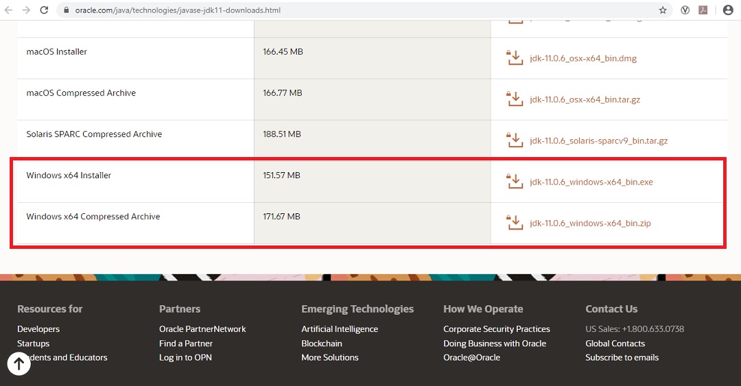 javase downloads