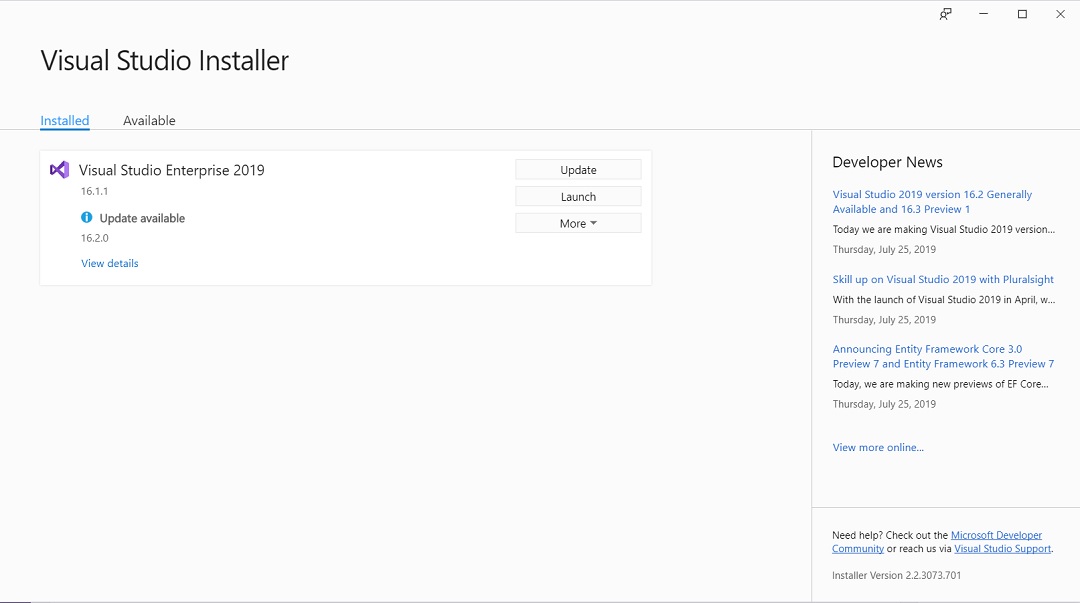 microsoft visual studio installer microsoft visual studio installer