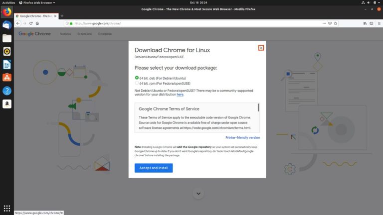 How to install and uninstall Google Chrome in Ubuntu 19.04